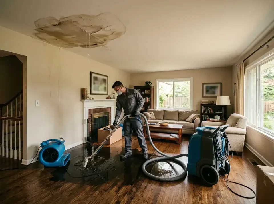 attic-pipe-burst-ceiling-drip-008 — frequently asked questions, Water Damage Restoration & Carpet Care in Old Saybrook Cente…